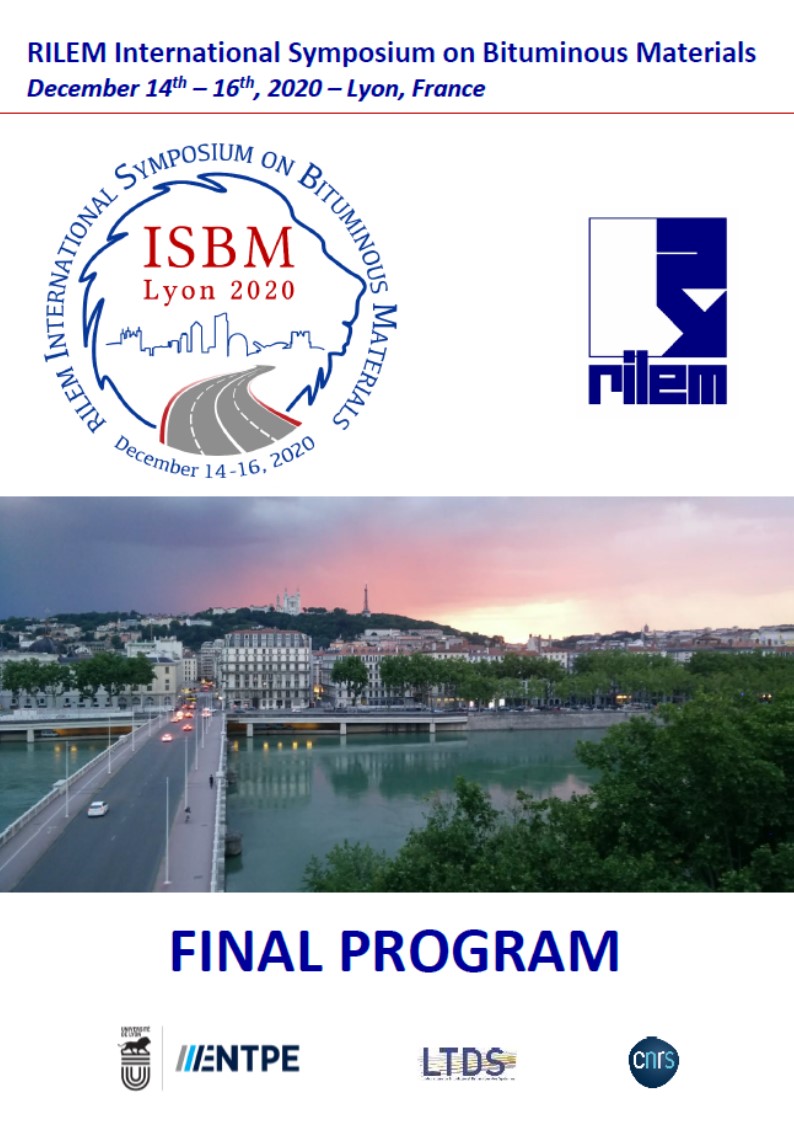 RILEM ISBM Lyon 2020 Full program